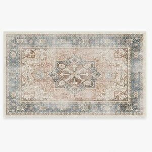 Ruggable Kamran Coral Flatwoven Rug Cover 3x5’ (pad sold separately)